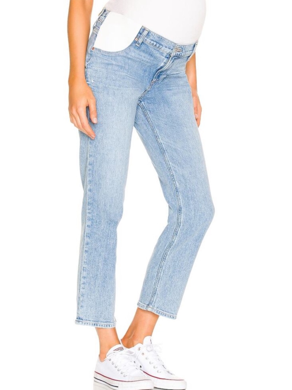 PAIGE Noella Straight Maternity Jeans 27 - Picture 2 of 15